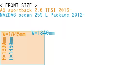 #A5 sportback 2.0 TFSI 2016- + MAZDA6 sedan 25S 
L Package 2012-